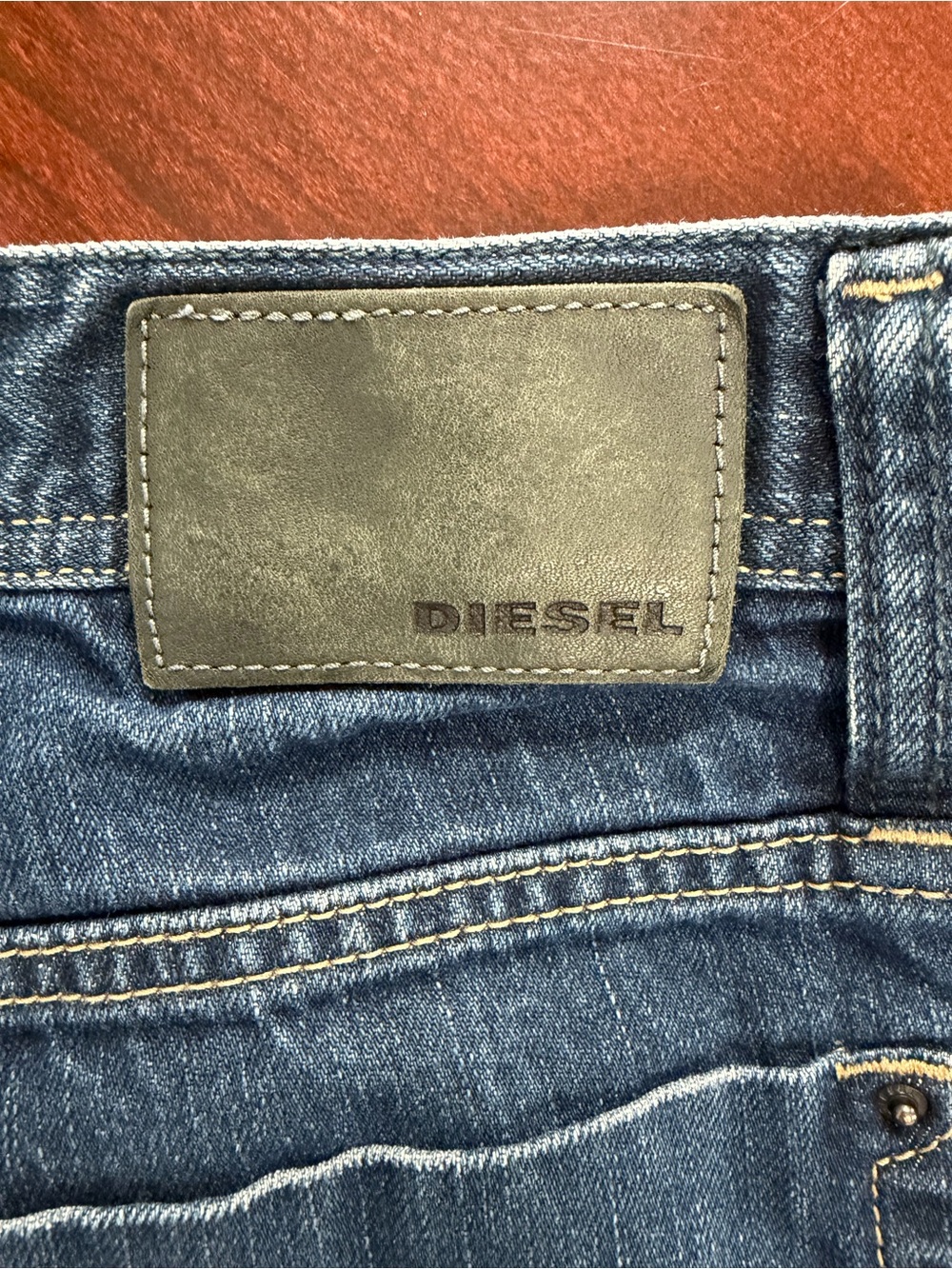 Diesel Men's Straight Leg Dark Blue Jeans - Picture 4 of 7